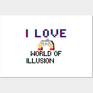 I LOVE World of Illusion Posters and Art